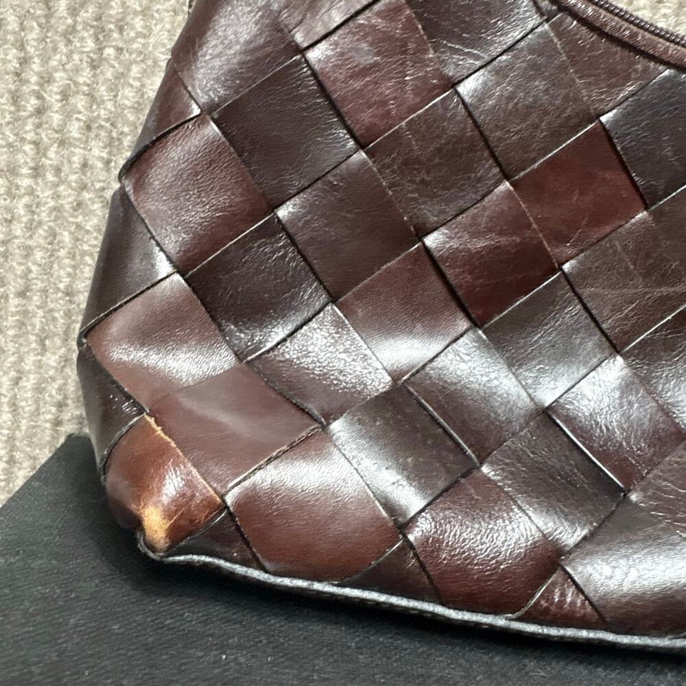 Vintage Wilsons Leather Pelle Studio woven baguette shoulder bag - Picture 4 of 8
